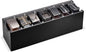 Lolalet 7 Compartments Belt Organizer, PU Leather Belt Storage with Soft Lining, Extra-Wide Slots for Men and Women, Fits Drawer, Closet & Entryway Cabinet -1 Pack, Black