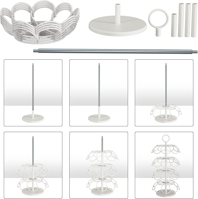 Coffee Pod Carousel Holder,Compatible with K-Cups Organizer Compatible with 36 Cup Pods,Spins 360-Degrees