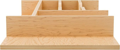 Rev-A-Shelf Natural Maple Right Size Utensil Insert Home Storage Kitchen Organizer 7 Compartment Drawer Accessory, 10-1/4" x 19-1/2, 4WCT-15SH-1