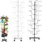 7-Tier 35 Hat Rotating Hat Display Rack, Hats Stand Display, Adjustable Iron Hat Rack Stand, Freestanding Cap Hat Retail Display Stand, Hats Caps Holders for Hats and Wigs (Black)