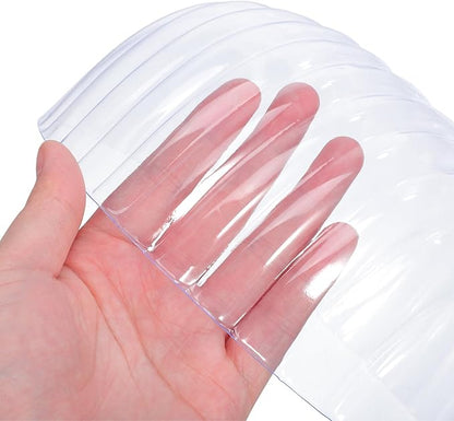 SEWACC 10pcs Baseball Caps Inserts Shaper Plastic Hat Inner Support, Clear Display Holder Cap Inner Liner, 7.48 x 7.48 x 3.93 Inch