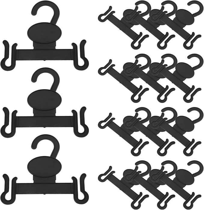 Luxshiny Shoe Drying Hanger 20pcs Slipper Hook Hangers Double Hook Organizer for Home and Shop