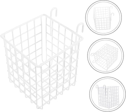 Cabilock 4pcs Wire Basket Hanging Storage Organizer for Kitchen Pantry Craft Room over Cabinet Door Basket Sturdy Iron Design Space-saving for Easy Access and Organization