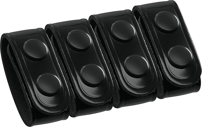 Perfect Fit Shield Wallets Duty Belt Keeper with Double Snap Closure (Pack of 4)
