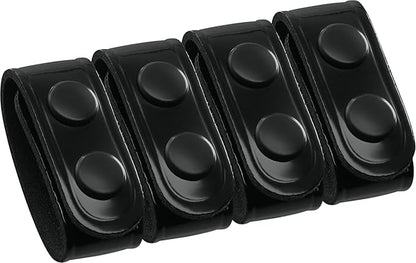 Perfect Fit Shield Wallets Duty Belt Keeper with Double Snap Closure (Pack of 4)