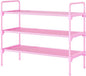 Kitsure Shoe Rack for Closet, Sturdy and Long-Lasting Shoe Shelf, Shoe Rack for Entryway, Personalized DIY Shoe Organizer, Shoe Rack Organizer for Space-Saving, 27.6" x 11.8" x 22.6", Pink