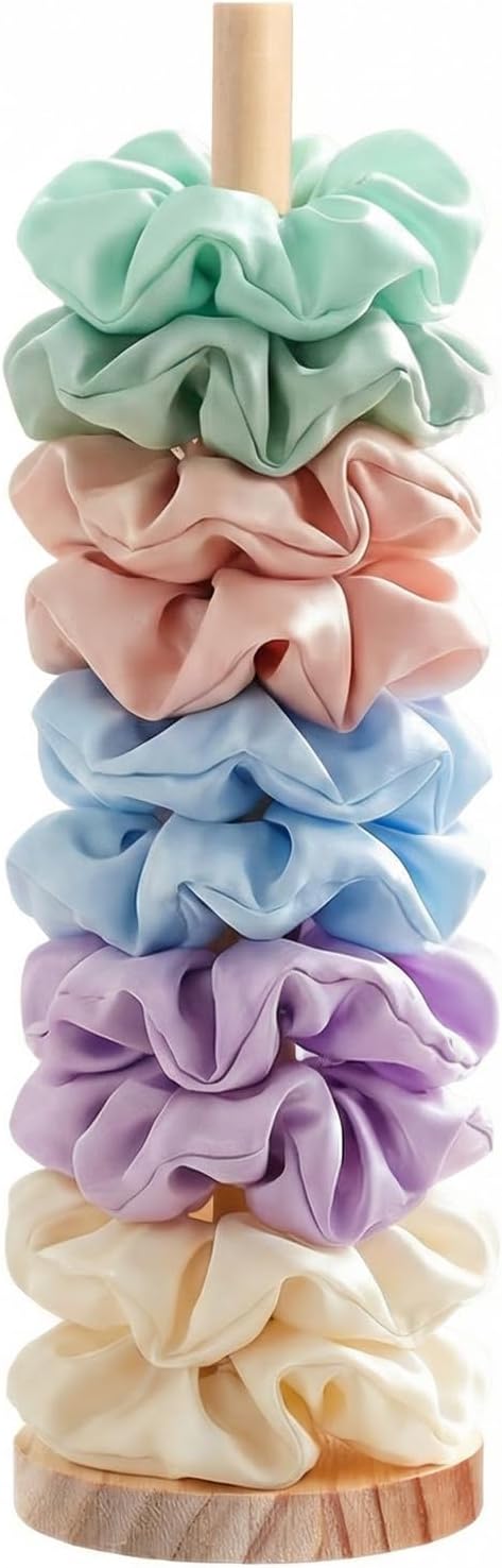 Scrunchie Holder Hair Tie Holder Organizer Stand Scrunchie Organizer Hair Accessories Organizers Storage Display Modern Jewelry Scrunchy Display Hairs Elastics Storage for Women Girl Bedroom Decor
