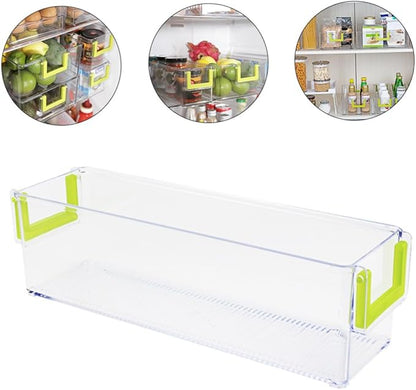 KICHOUSE Fridge Organization Fridge Organizer Kit Can Organizer for Refrigerator Storage Kitchen Storage Box Handle Design