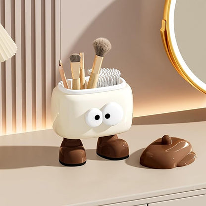 Qtip Holder, Qtips Holder Bathroom Container, Canister Apothecary Jar Set, Bathroom Jars with Lids Set for Cotton Swabs, Balls, Pads, Floss Picks, Qtip Holder for Room Decor Aesthetic
