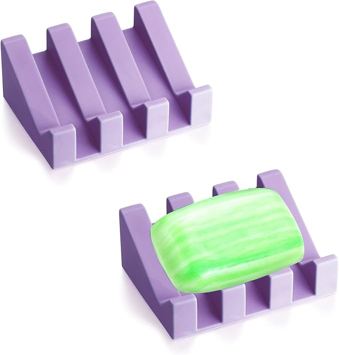 Soap Dish, Bar Soap Holder for Shower for Bathroom, Kitchen, Bathtub, Easy to Clean, Keep Soap Dry, Extend Soap Life