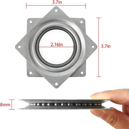 4" Lazy Susan Turntable 300 LBS pounds Steel Ball Bearing Rotating Tray Strong Sturdy Table Cabinet Low Profile
