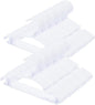 100 Pack White Baby Nursery Closet Hangers, Non-Slip Laundry Infant Pant Hanger for Newborn Clothes Gift, Ultra-Thin Plastic Hanger for Girl Boy Toddler Kid