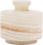 MARBLOUS KRAFTS Marble Salt Cellar 3" Inch White Onyx Salt Holder With Lid for Spice Jar & Stone Salt Container, Modern Sugar Bowl