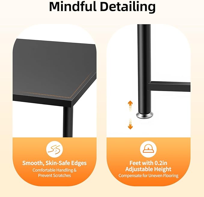 Industrial Retail Display Tables, 2PCS Modern Standing Clothing Shoes Display Rack Boutique Display Table Storage Shelves Retro Unit Storage Shelves Store Display for Retail Store Hotel Office