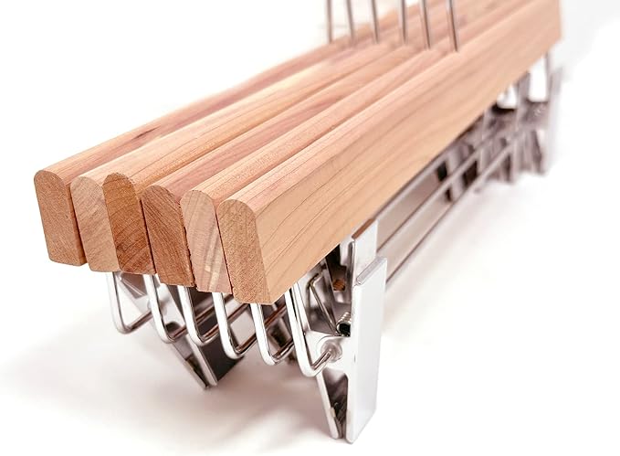 Cedar Elements Luxury Cedar Pant Hangers/Skirt Hangers -12/Box