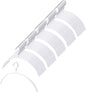AYO Clothes Hangers, Non-Slip, Jacket Hangers, Set of 50, White Hangers, Prevents Cracking, for Both Wet and Dry Use, Slim Type, Laundry Storage Hangers, Popular Ranking