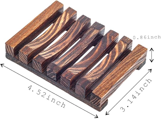 15 Pieces Wooden Soap Dish, Bathroom Wooden Soap Case, Hand Craft Bathtub Shower Dish Accessories