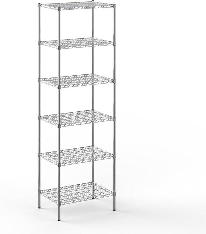 21" Deep x 30" Wide x 96" Height Wire Shelving Kit | 6-Tier | NSF Commercial Storage Rack Unit