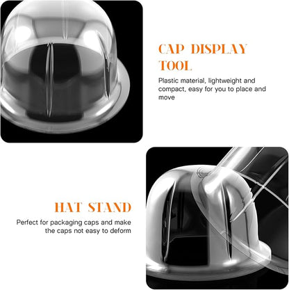8Pcs Durable Hat Holders Plastic Hat Racks Practical Caps Stand Hat Holder for Travel Clothing Closet Hat Storage Supplies