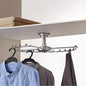 PeaceipUS Wardrobe 360° Rotating Hanger Cloakroom Corner Hanging Hanger Space Saving Round Metal Hanger