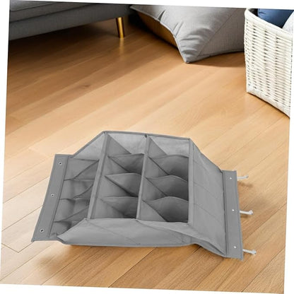 ULTECHNOVO 12Grid Over Door Shoe Storage Mounted Organizer for Shoes Boots and Accessories for Space Optimization Bathrooms Bedrooms