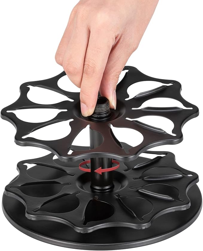 FlagShip 4 Tier Coffee Pod Holder Carousel for Vertuo Pod Storage Organizer (40 Pods Capacity)