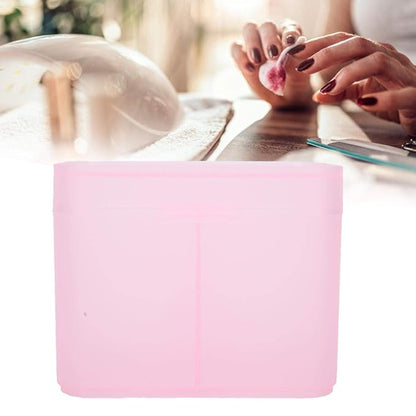 Dioche 2 Grids Nail Storage Box Nail Polish Remover Pad Storage Container Cosmetic Storage Box Organizer Holder Cotton Film Box for Nail Tools, Cosmetics And Crafts Storage Boxes()