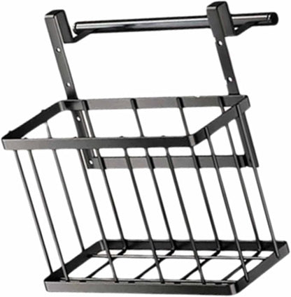 Over The Cabinet Door Organiser Storage Basket with Adjustable Heights for Kitchen and Bathroom Home Organization Tool