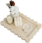 100% Natural Marble Vanity Tray - Real Stone Storage Organizer for Bathroom/Kitchen/Vanity/Dresser, Countertop Tray for Perfume, Jewelry, Home Decor, 11.8 x 7.8 x 0.7 Inch