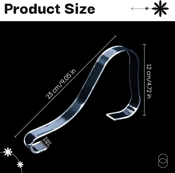 TXIN 10 Pcs/5 Pairs Acrylic Clear Sandal Shoes Display Stand Inserts Holders Shoe Display Rack Shoe Support For Women's Shoes