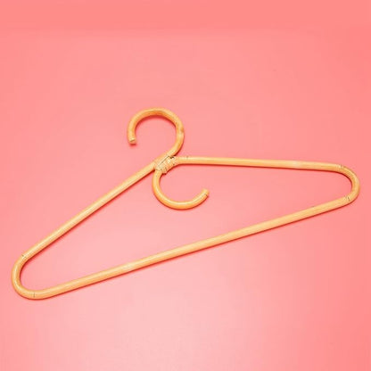 Rattan Clothes Hanger Style,Garments Organizer,Rack Adult Hanger,Room Decoration Hanger for Your Clothes.3 Pcs