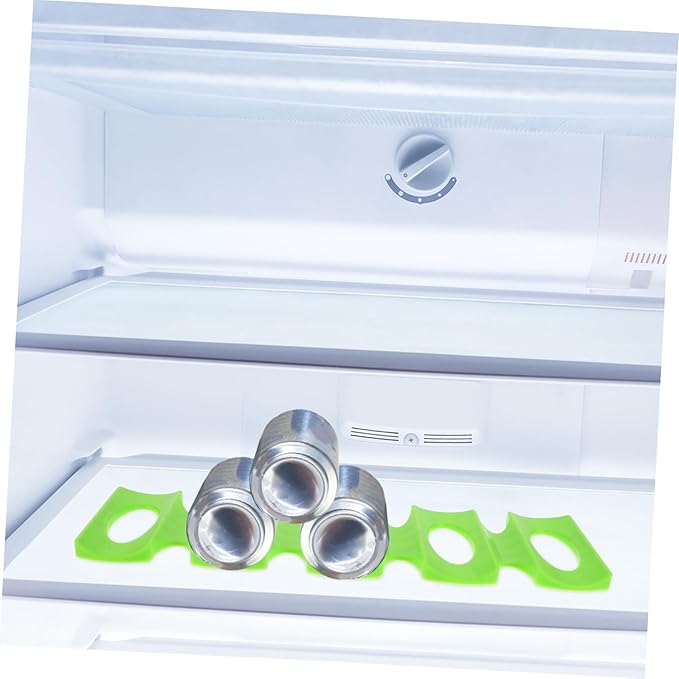 2pcs Silicone Beer Pad Organizer for Refrigerator Stackable Drink Holder for Beer Wine and Beverage Storage for Home and Parties