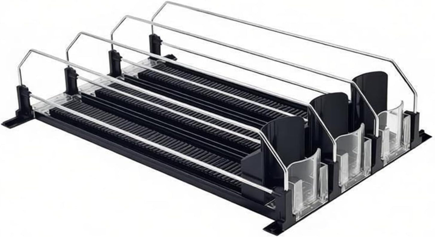 Fridge Automatic Can Dispenser Drink organizer for fridge Grab-and-Go, Auto-Restocking(25 x 31 cm)