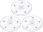 uxcell 3Pack Acrylic Lazy Susan Turntable, 4" Spinner Lazy Susan Turntable Organizer, Acrylic Ball Bearing Rotating Tray for Pantry Spice Rack Decorating, Clear