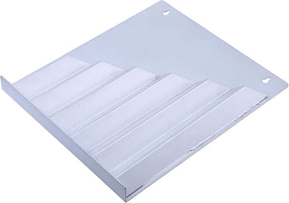 Zip Tie Organizer with 6 Pockets,Cable Tie Holder Aluminum Cable Tie Organizer Storage for Workshop Garage, Cable Tie Storage Holder for Electrical Wire Ties Cable Tie Holder (Silver)