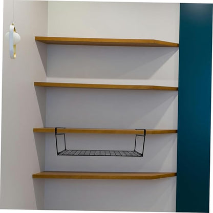Zerodeko 2Pcs Hanging Shoe Rack Space Saving Shoe Organizer for Closet Design Efficient Storage Stylish Slipper Holder for Entryway Black