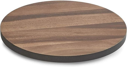 Woodard & Charles Round Lazy Susan Turntable with Stainless Steel Ball Bearing Mechanism (Black)
