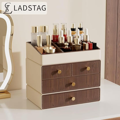 LADSTAG Vanity Organizer,Make up Organizers for Vanity,Skin Care Organizer,Makeup Organizer for Vanity,Makeup Storage,Vanity Organizers for Bedroom/Bathroom,Birthday Gifts for Women,Gifts for Mom