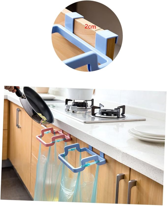 Garneck Kitchen Cabinet Hanging Bag Garbage Rack Removable Bracket Trash Can Holder