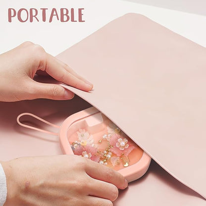 Box Girl Sundry Desktop Ropes Swab Hair Small Rubber Holder Earrings : Hanging for Portable Cotton Organizer Accessories Items Tie Band Ornaments Storage