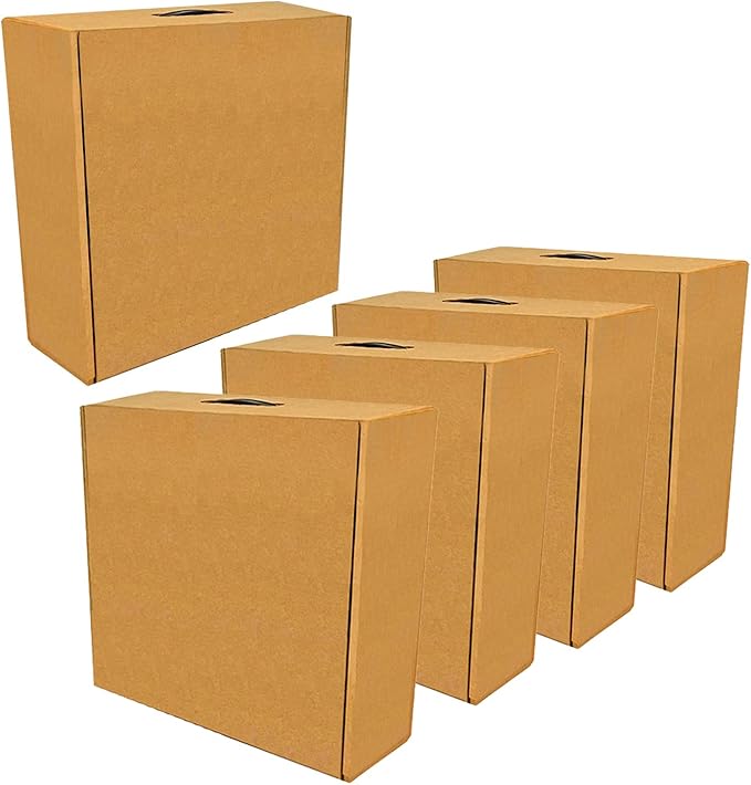 Hat Box for Travel, Protective Storage Organizer, Lightweight Travel Case (5 Pack - No Design)