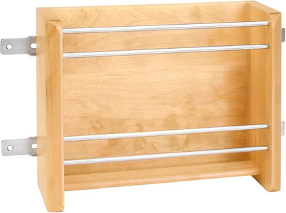 Rev-A-Shelf Wood Foil/Wrap Cabinet Door Organizer