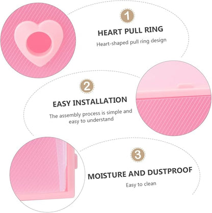 3pcs Transparent Drawer Shoe Storage Box Moisture Plastic Organizer Capacity for Sneakers High Heels and Boots