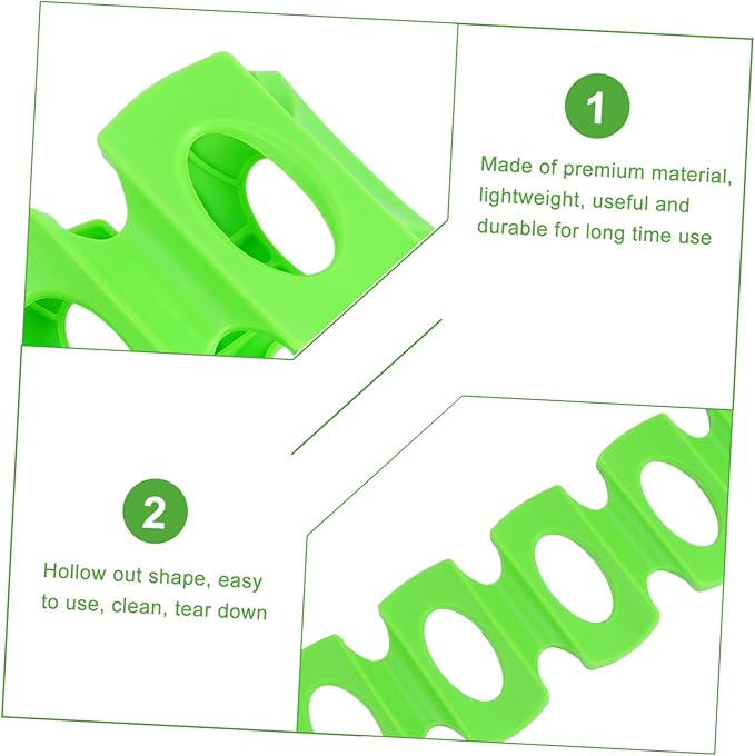 Garneck 2pcs Silicone Beverage Storage Shelf Mats Beer Bottle Racks for Fridge Easy to Clean Lightweight Design Green