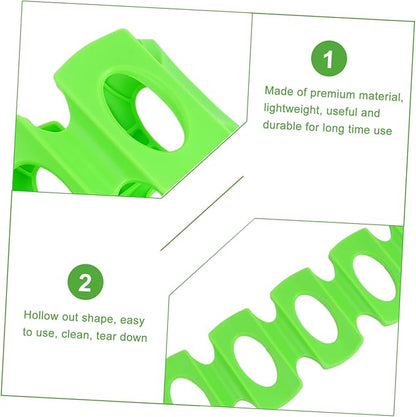 Garneck 2pcs Silicone Beverage Storage Shelf Mats Beer Bottle Racks for Fridge Easy to Clean Lightweight Design Green