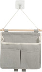 Wall Mount Hanging Storage Bags Linen Organizer with Sticky Hook for Kitchen Bedroom Office