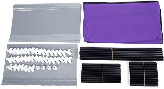 9-Tier Shoe Rack Organizer with Fabric Cover, 27 Pairs Free Standing Shoe Storage for Closet, Entryway, Dorm, Garage, Purple