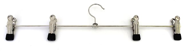 Heavy Duty Metal Kilt Bike Leather Clamp Hanger with Adjustable Sprung Clips