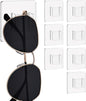 8 Packs Wall Sunglasses Organizer, Acrylic Sunglasses Holder Wall for Hanging Multiple Glasses, Clear Glasses Display Rack for Eyeglass Storage Decor Home Office Bedroom Husband Women Girls (8 Packs)