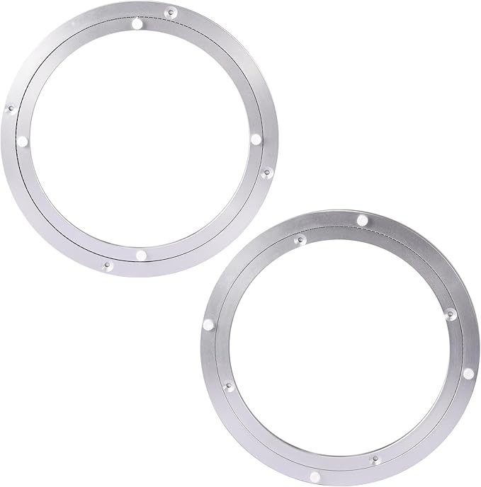 Lazy Susan Hardware Rotating Turntable Bearings Swivel Plate Hardware Aluminum Metal for Dining-Table and Workbench (10 Inchs) … …